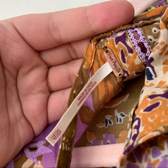 Free People Boho Dress High Neck Open Back Size XS - Picture 7 of 7